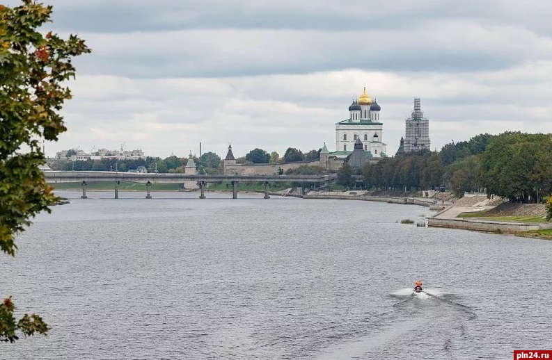 Строительство ольгинского моста в пскове